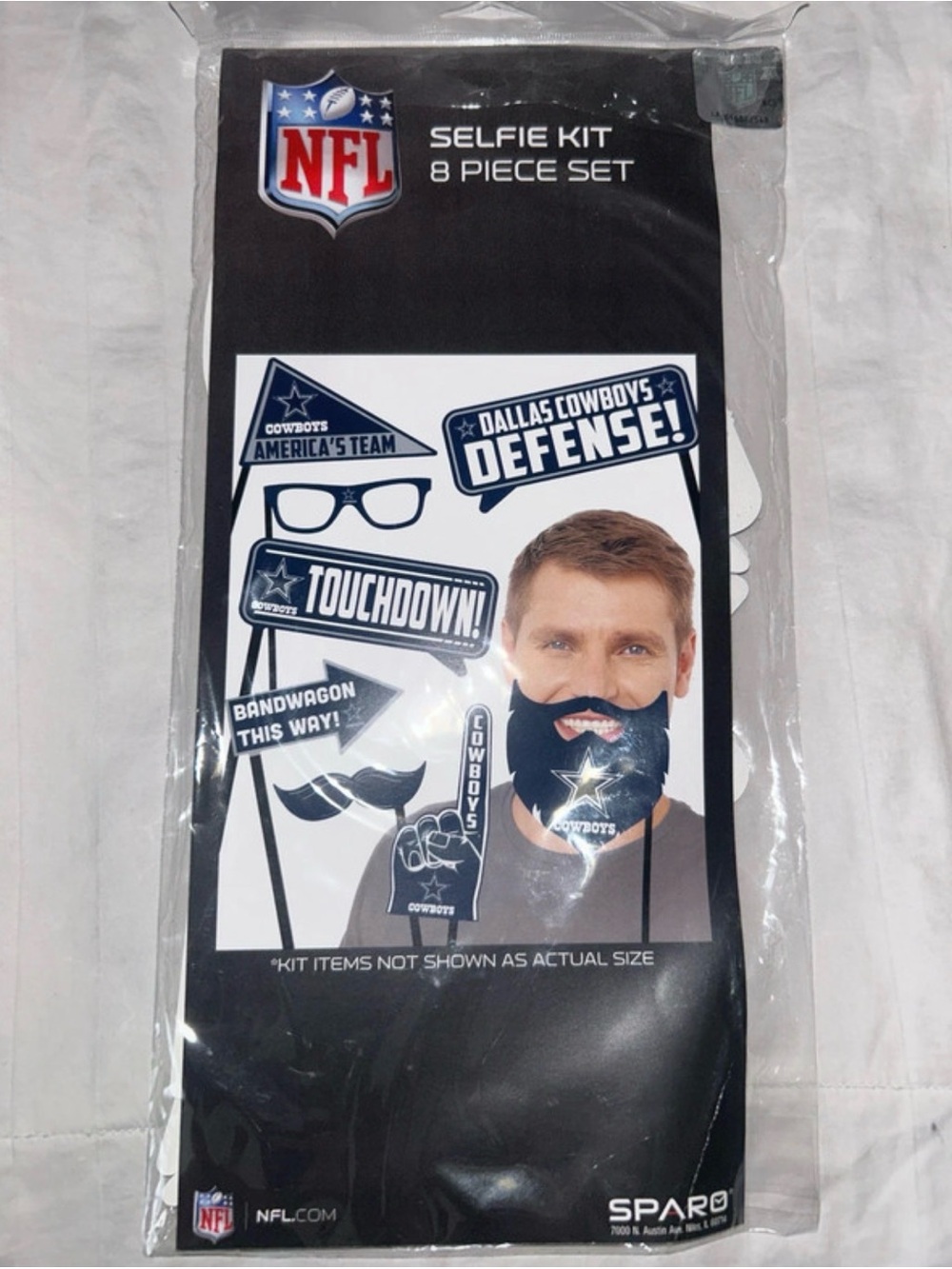 NFL Dallas Cowboys Selfie Prop Kit NWT